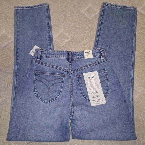 Free People Rolla's classic straight high rise regular fit size 25. NWT. - Picture 2 of 7